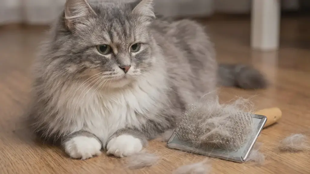 Kat der taber meget pels: hvornår er det normalt, og hvornår skal du bekymre dig
